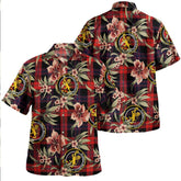 Brown (Broun) Modern Tartan Clan Crest Badge Aloha Hawaiian Shirt Tropical Old Style BT27 Brown (Broun) Modern Tartan Tartan Today
